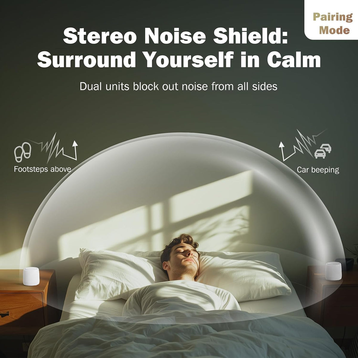 White Noise Machine | Paussion Long-Lasting Fast Charging Portable Travel Mini Sound Machine with 25 Soothing Sounds for Adults, Kids, and Babies | Auto Timer, Travel, Sleep, Baby, Fan - White