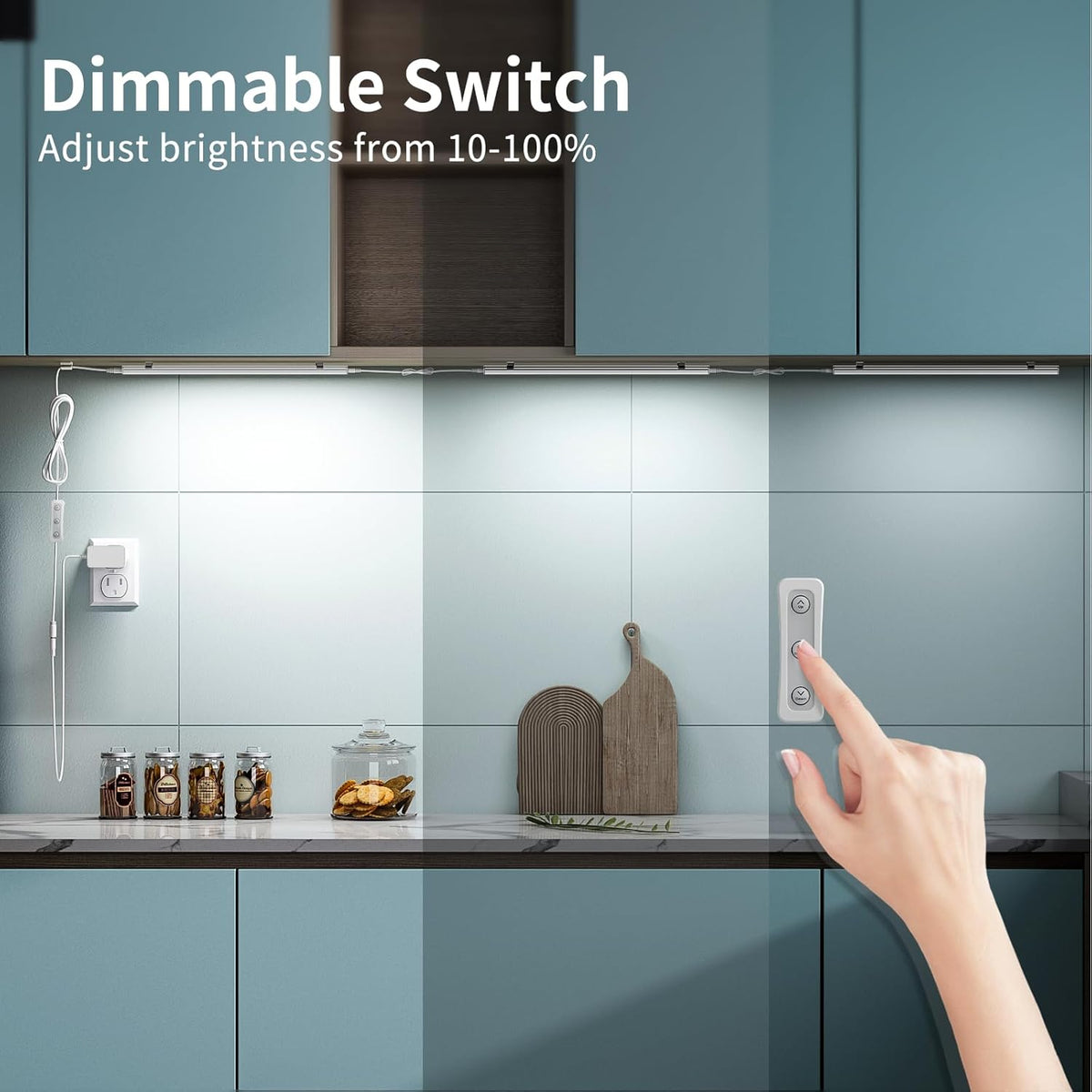 Motion Sensor Cabinet Lighting, 4500K Daylight, 3 Pack 12 inch Linkable