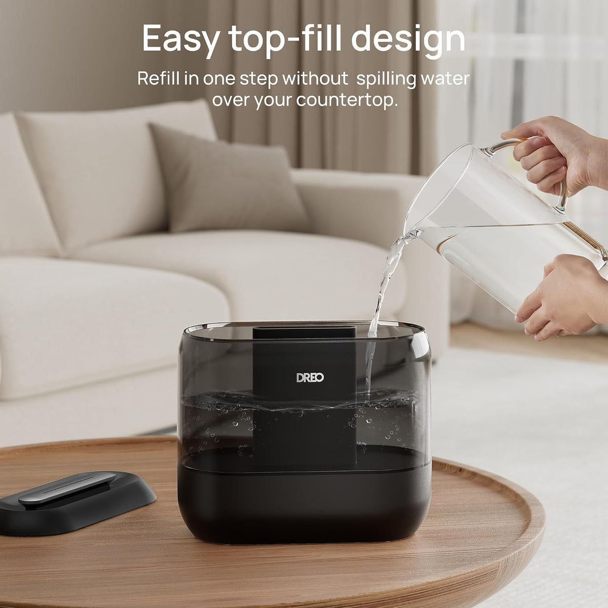 DREO 4L Humidifiers for Bedroom, 36H Runtime, 28 dB Quiet, HM311