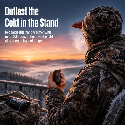 Hand Warmers Rechargeable, 2 Pack Portable Pocket Hand Warmers, 20Hrs Long Heating Double Warm Electric Handwarmers, Reusable Heater for Outdoors, Camping, Hunting, Golf, Fishing