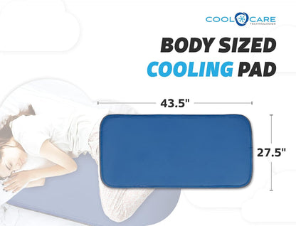Cool Care Technologies Cooling Pad for Bed - Pressure Activated Gel Provides Instant Relief - Ideal for Fevers, Hot Flashes, Night Sweats