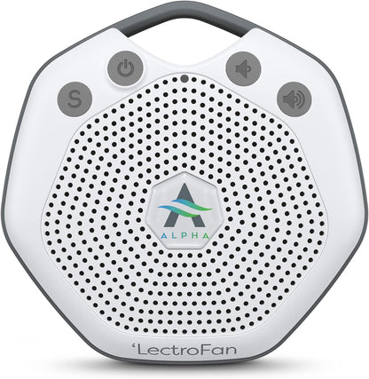 Adaptive Sound Technologies LectroFan Alpha - White Noise Machine to Support Restful Sleep - Blocks Ambient Sound - Built-in Lullabies - Convenient Clip Attachment - Portable Relaxation Support