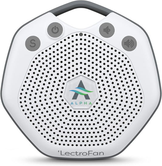 Adaptive Sound Technologies LectroFan Alpha - White Noise Machine to Support Restful Sleep - Blocks Ambient Sound - Built-in Lullabies - Convenient Clip Attachment - Portable Relaxation Support