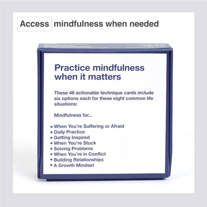 Mindfulness Cards | 48 Research-Backed Techniques for Real-Life Situations | Emotional Intelligence, Growth Mindset, Conflict Resolution, & Daily Mindfulness