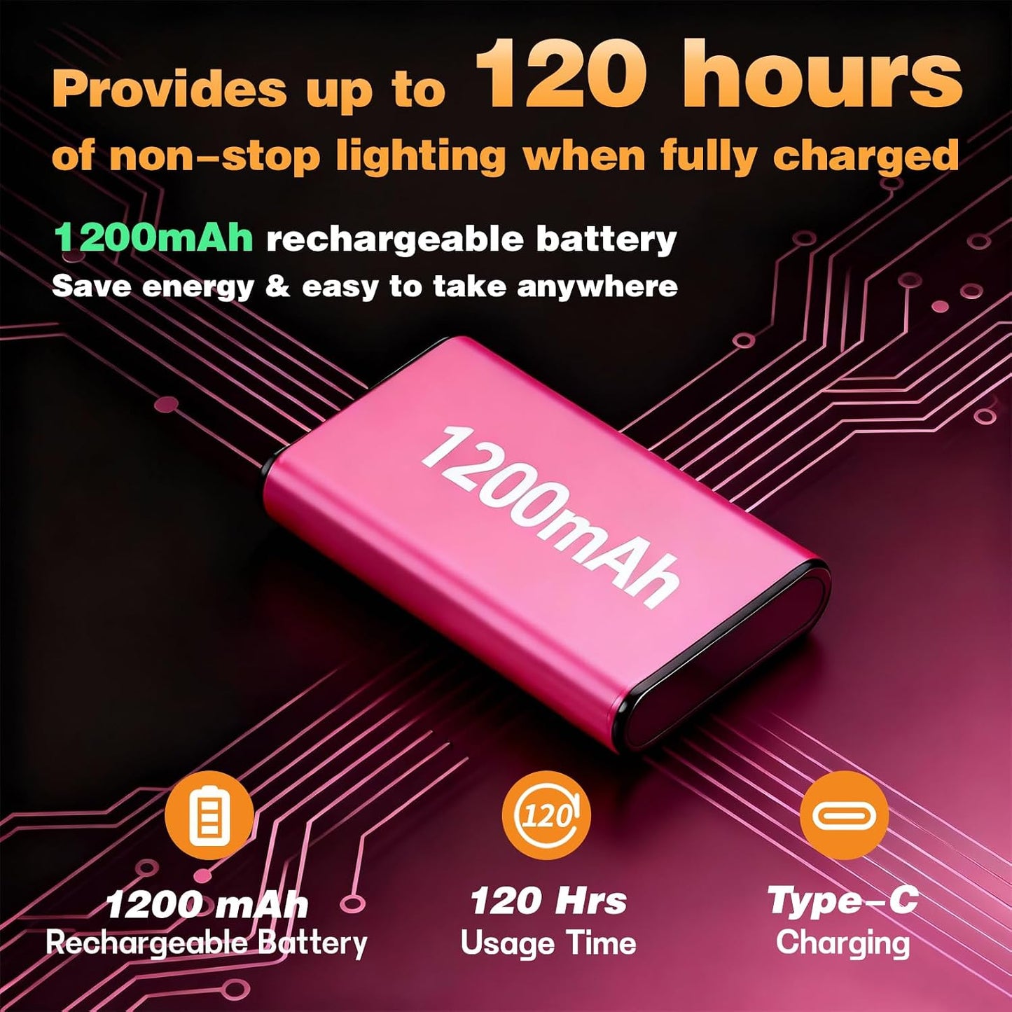 VAVOFO Rechargeable Book Light Rotatable：24 LEDs Reading Light, 3-Color & 9-Brightness Book Lamp, Eye Cared 120Hrs Runtime Lightweight Clip on Led Light for Book Lovers (Black)