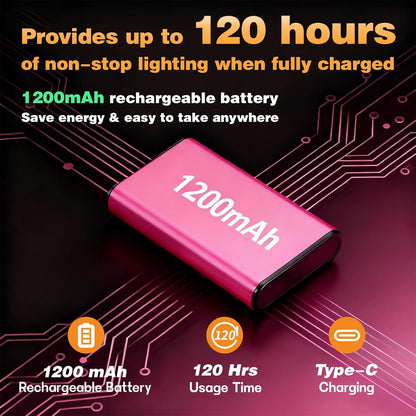 VAVOFO Rechargeable Book Light Rotatable：24 LEDs Reading Light, 3-Color & 9-Brightness Book Lamp, Eye Cared 120Hrs Runtime Lightweight Clip on Led Light for Book Lovers (Black)