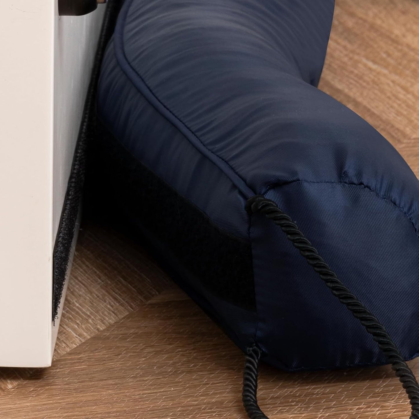 Resistant Door Draft Stopper, Removable Washable Cover, 36", Black | Weighted Gap Filler, Blocks Hot and Cold Air, All-Season Seal