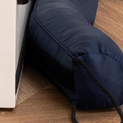 Resistant Door Draft Stopper, Removable Washable Cover, 36", Black | Weighted Gap Filler, Blocks Hot and Cold Air, All-Season Seal