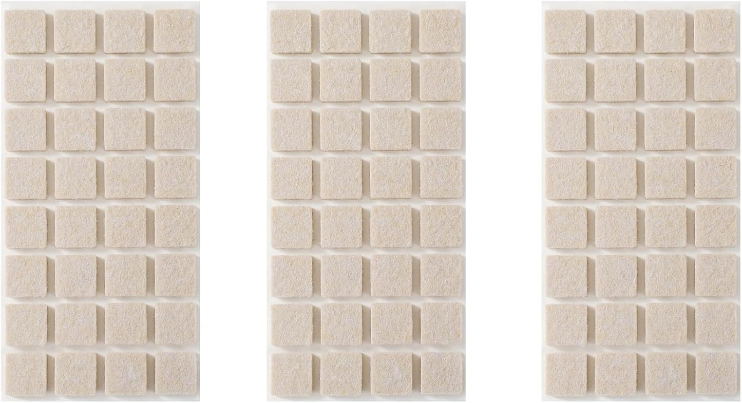 Felt Pads Small 3/8" Felt Pads for Cabinet Doors Bumpers, Cabinet Cushion Dots Felt Cabinet Door Stops, Self Adhesive Thick Bumper Pads to Protect Surfaces -Anti Scratch 234 Pcs Round Brown