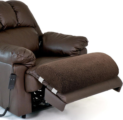 Wesiti Recliner Foot Pillow Cushion High Resilience Sherpa Memory Foam Bolster Sleeping Rest Multipurpose Half Roll Leg Pillow Suitable for Bed Chair Sofa Headrest Back Lumbar Leg Support(Dark Gray)