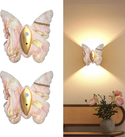 Eneru Motion Sensor Wall Sconce Set of 2, Rechargeable Wall Lights, Indoor