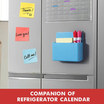 BEYGORM Plastic Magnetic Pen Holder, Powerful Magnet, 2 Pack | Classroom Must Haves, Dry Erase Marker Holder for Whiteboard, School Locker Organizer, Pencil Cup for Refrigerator(Black)