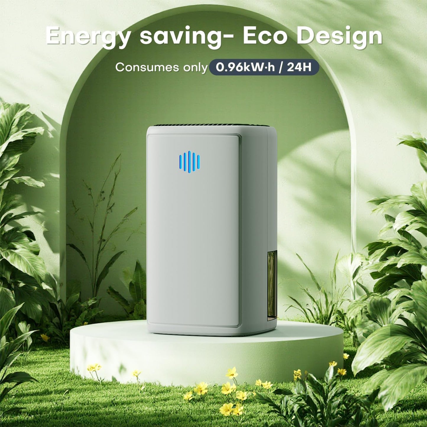 Small Dehumidifier,38OZ,Energy Saving for Bedroom, Bathroom, Closet | 280 Sq.Ft, 28dB Ultra Quiet, Auto Defrost, Auto Shut-off, Portable for Wardrobe Office & RV