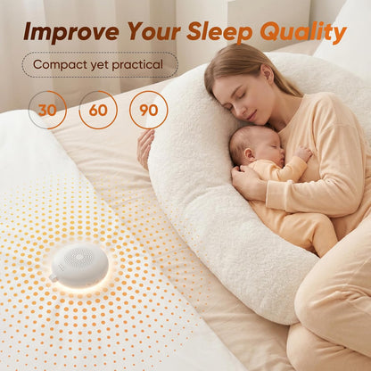 Portable Sound Machine White Noise Machine 12 Sound 6 Lighting Levels Timer
