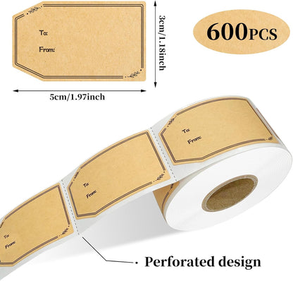 1000 Blank Removable Freezer Labels, Blank Removable Labels Water Oil Resistant with Perforation Line for Food Containers Jars Pantry Organization (Each Measures 1x 3 Inch)