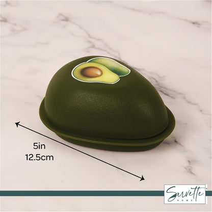 Food Keeper Storage Container with Lid, Food Saver for Fresh Avocados, Red Onions, and Garlic, BPA Free (Avocado)