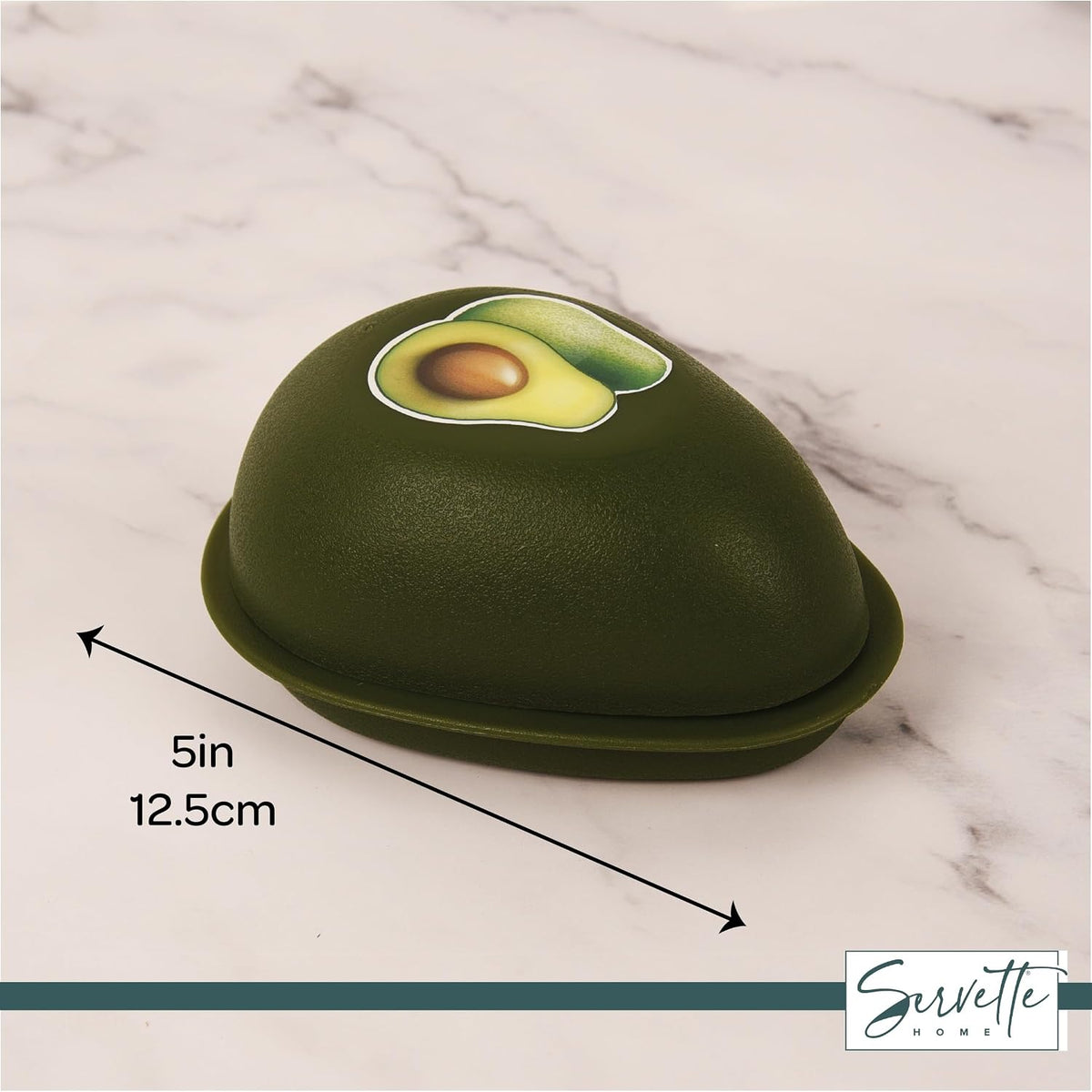 Servette Home Food Keeper Storage Container with Lid, Food Saver for Fresh Avocados, Red Onions, and Garlic, BPA Free, Set of 3 (Garlic)