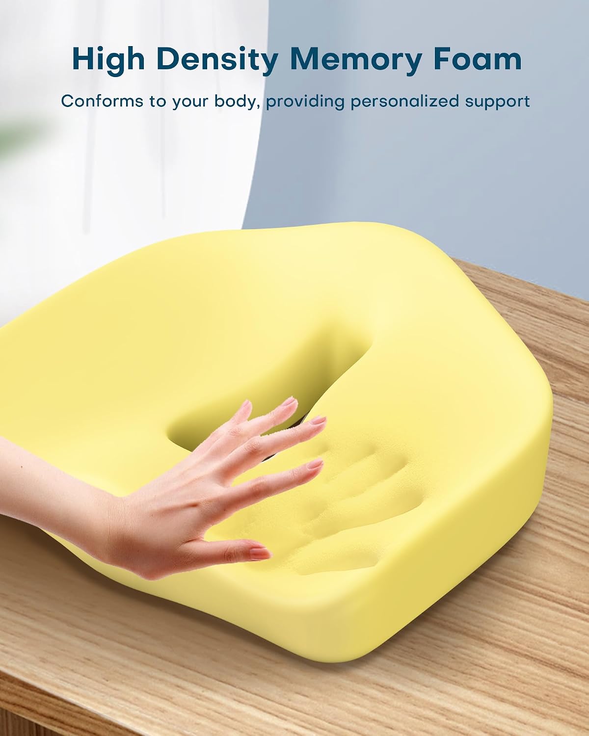 Feagar Ergonomic Seat Cushion - Hollow Memory Foam Tailbone Cushion
