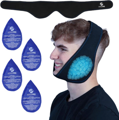 Fittest Pro Ankle Ice Pack Wrap for Swelling, Ice Pack for Injuires Reusable Cold Pack Wrap Hot Cold Therapy Ankle Ice Wrap for Sprained Ankles, Achilles Tendonitis