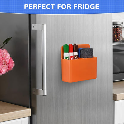 Magnetic Dry Erase Marker Holder - Multi-Surface Pen & Marker Holder for Fridge, Whiteboard, Locker - School, Office, Home - 1 Pack, Black