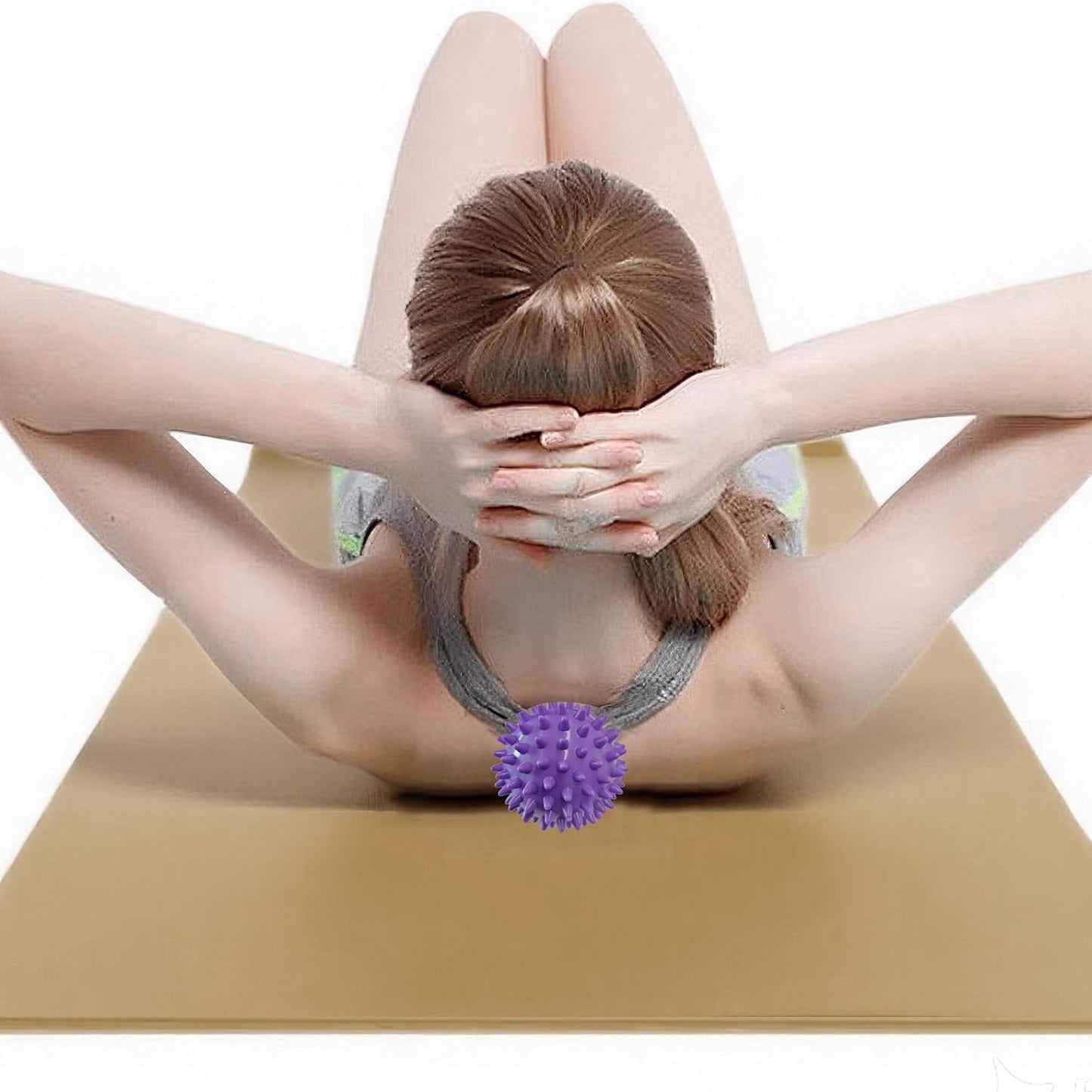 2PCS Firm Massage Lacrosse Balls for Myofascial Release, Muscle Knots, Trigger Point Therapy, Yoga Deep Tissue Massage, Foot Plantar Fasciitis, Muscle Soreness Massager Ball