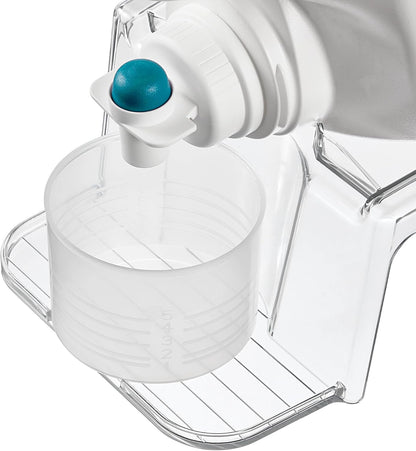 iDesign Laundry Detergent Holder, Clear | Liquid Detergent Stand, Laundry Room Organization