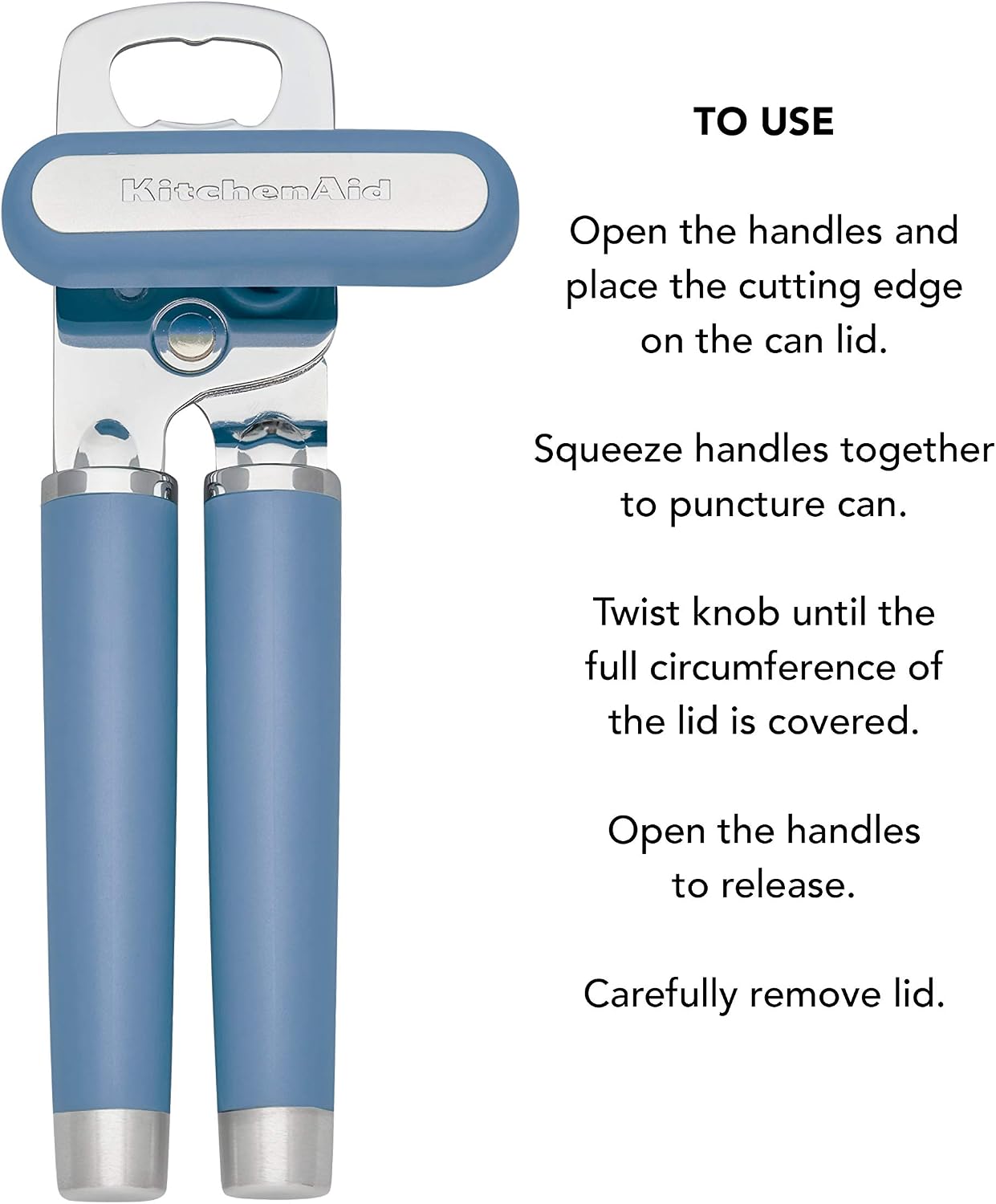 KitchenAid Gourmet Multifunction Can Opener/Bottle Opener, 8.36-Inch, Pistachio