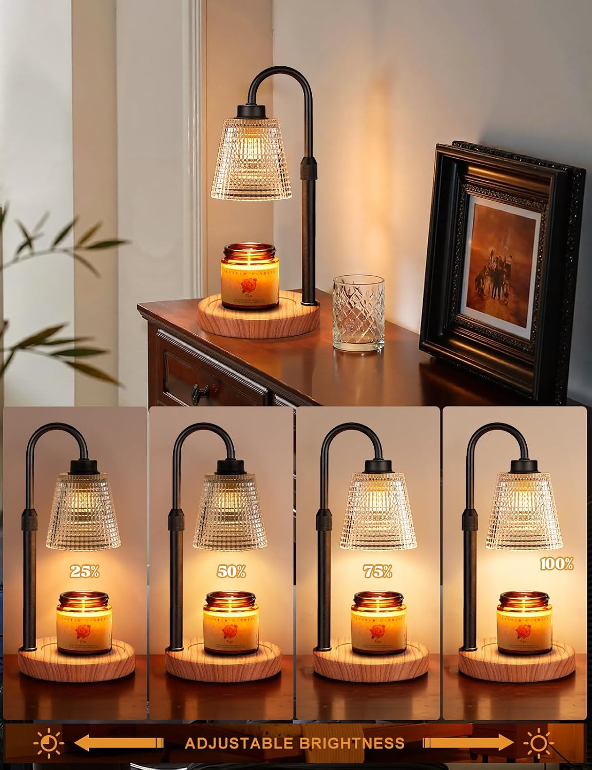 Candle Warmer Lamp with Timer Home Decor Birthday Gifts for Women