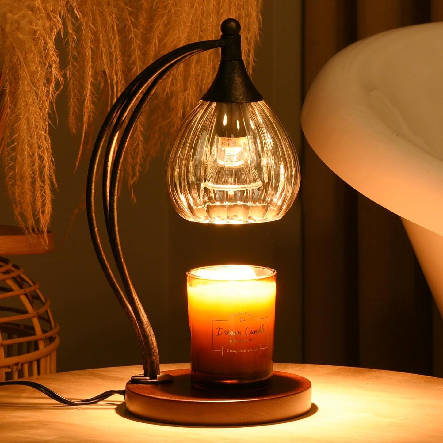 Candle Warmer Lamp with Timer and Dimmer - Electric Melter for Scented Jar Candles - Housewarming, New Home Decor