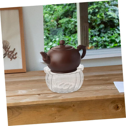 GLEAVI Teapot Warmer and Candle Heater Base Glass Design for Teapots and Beverages Elegant Tea Kettle Warmer for Cozy
