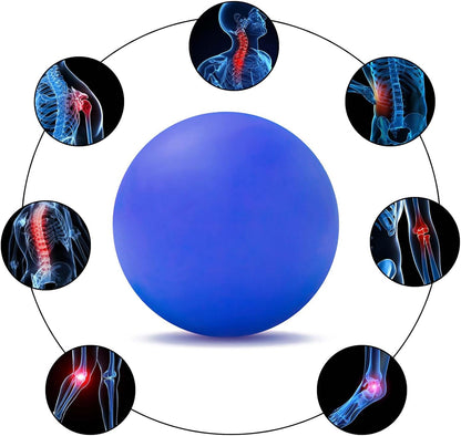 WOVTE Massage Lacrosse Ball Therapy for Sore Muscles Myofascial Release | Shoulders, Neck, Back, Foot, Body, Deep Tissue, Trigger Point, Muscle Knots, Yoga