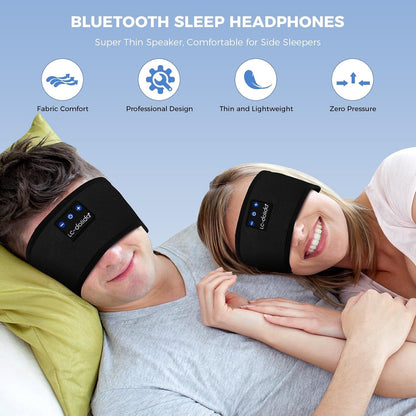LC-dolida Sleep Headphones Bluetooth 5.4, Headband Headphones Earphones Wireless, Sleep Mask for Gifts,Workout,Jogging,Yoga(Purple)