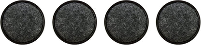 Shepherd 1-1/4" Round Reusable Carpet Bottom Furniture Caster Cups for Office Chairs, Desks, and Carts, Furniture Wheel Caster Cups for Carpet and Hardwood Surfaces, 4-Pack, Brown