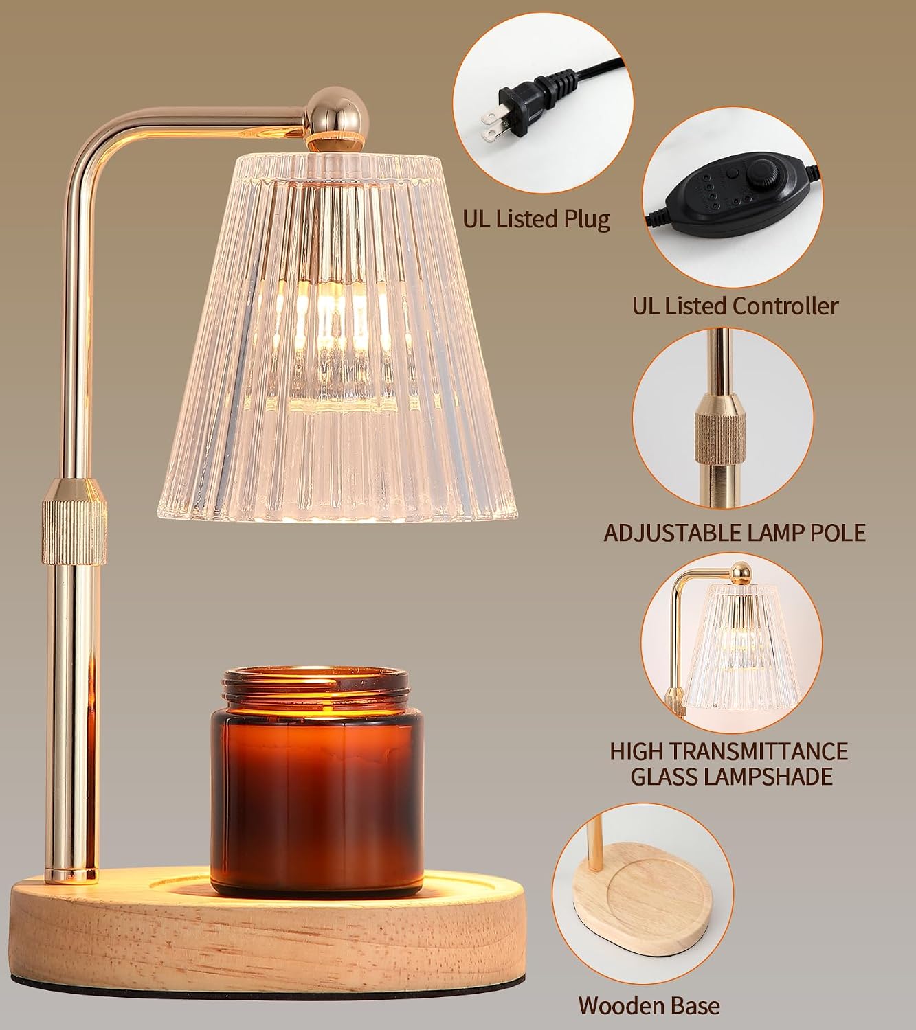 MEXISUE Candle Warmer Lamp with Timer, Bird Candle Warmer Lamp with Jar Candles,Wax Melt Warmer for Housewarming Gift, Birthday Mother's Day Valentines Gifts for Women,Mom,Sister,Bedroom Decor