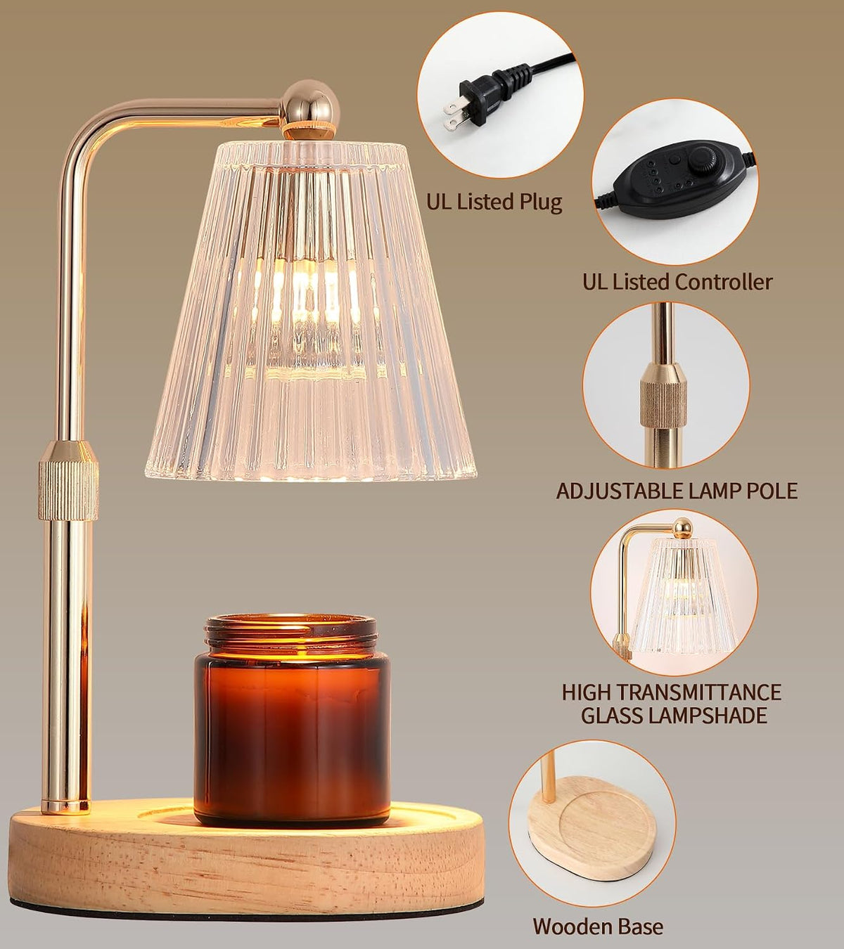 MEXISUE Candle Warmer Lamp with Timer, Bird Candle Warmer Lamp with Jar Candles,Wax Melt Warmer for Housewarming Gift, Birthday Mother's Day Valentines Gifts for Women,Mom,Sister,Bedroom Decor