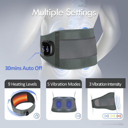 Comfytemp Cordless Portable Heating Pad with Massager for Lower Back FSA