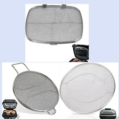 Splatter Screen For Cooking, Stainless Steel Double Layer Splatter Screen For Frying Pan, Grease Guard Oil for splash Guard Fryer Accessory Mesh Splatter Guard For IG600, IG601, And IG651(square)