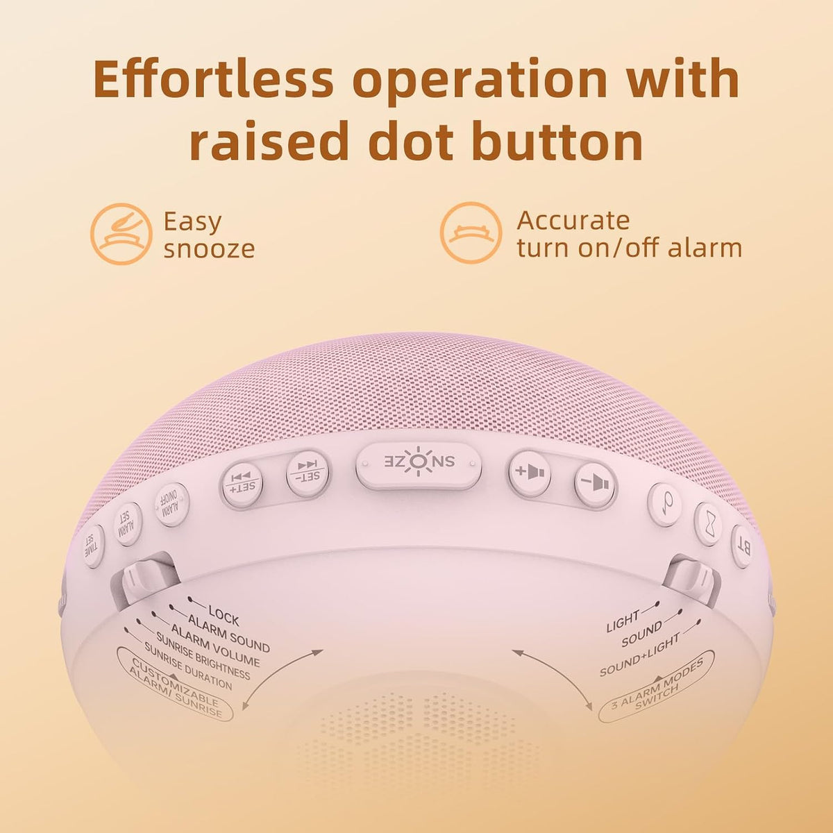 Odokee Sunrise Alarm Clock White Noise Machine: Natural Wake Up Light