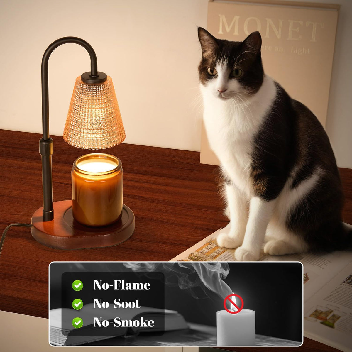 Candle Warmer Lamp with Timer,Birthday Gifes for Women and House Warming