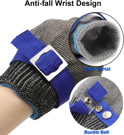SUJAYU Cutting Gloves Cut Resistant Gloves, Level 9 Cut Proof Gloves Cut Resistant Work Gloves, Kitchen Gloves for Cutting