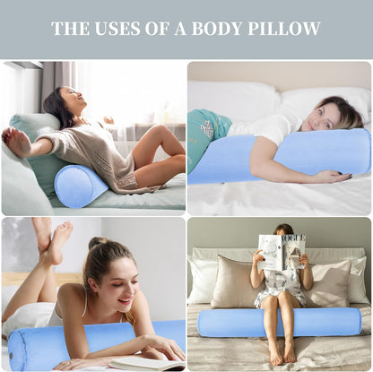 ONTYZZ Inflatable Round Neck Pillow Cervical Roll Pillow, 4.9 * 14.96 inch