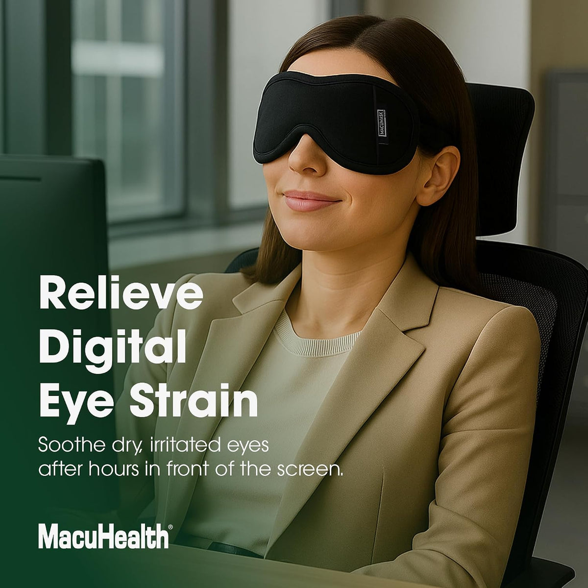 MacuHelth Macumask - Moist Heat Eye Compress - SterilEyes Technology
