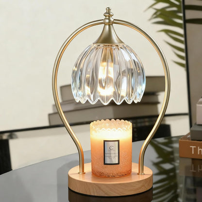 GOODBUY Candle Warmer Lamp with Timer Dimmable: Electric Candle Warmer Birthday Gifts for Women Mom - Candle Lamp Warmer House Warming Gifts New Home Decor - Wax Warmer for Jar Candles with 2 Bulbs