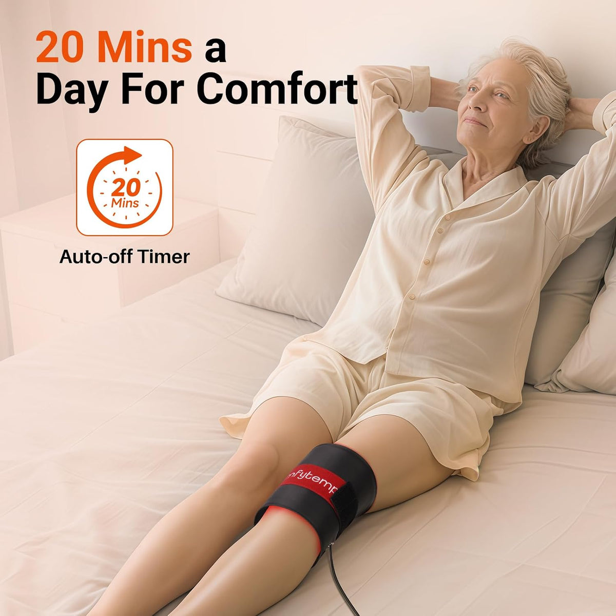 Comfytemp Red Light Pad for Body, 14.4'' x 6.1'', 660nm & Invisible 850nm