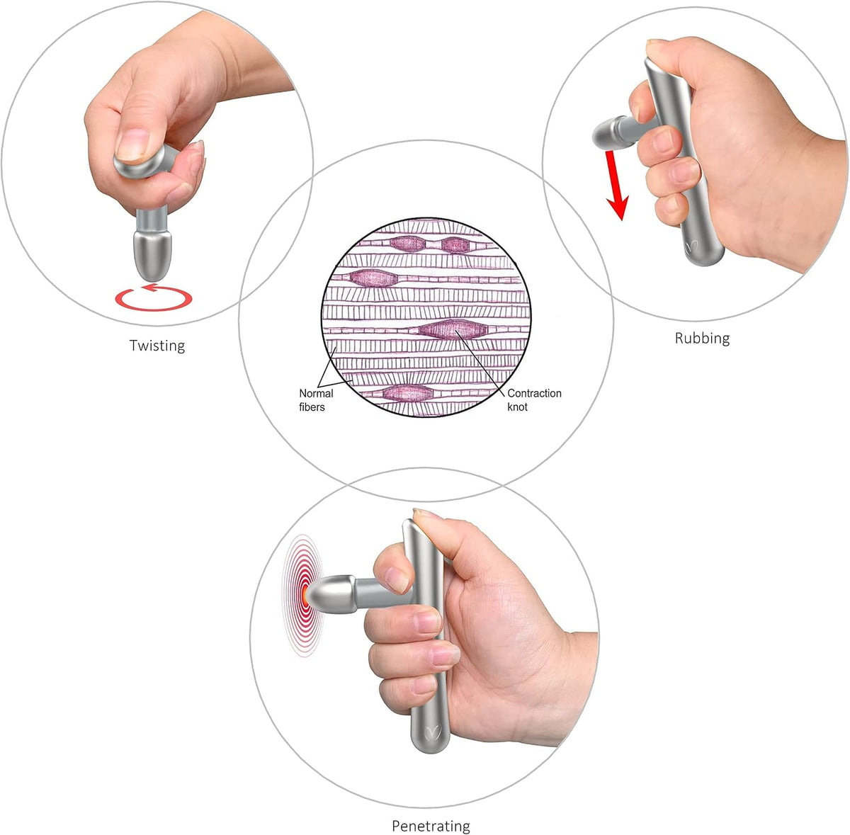 LittleMum T-Bar Trigger Point Tool, Thumb Saver for Muscle Knot Release