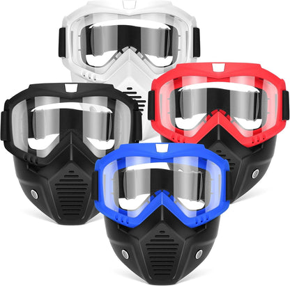 POKONBOY Detachable Masks, Tactical Mask with Goggles Compatible with Nerf Rival, Apollo, Zeus, Khaos, Atlas, & Artemis Blasters Rival Mask