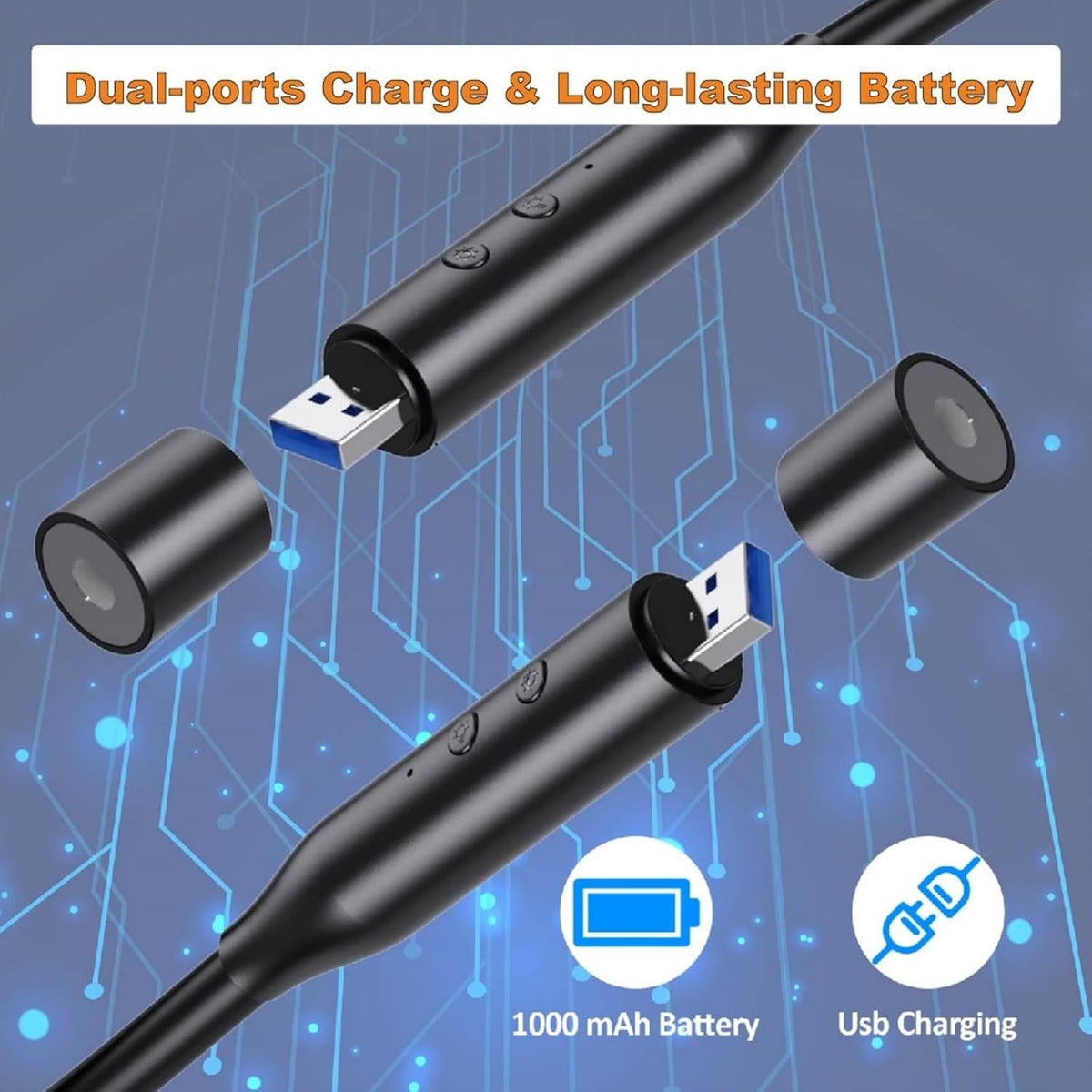 2 Pack Neck Book Lights, 3 Colors & 3 Brightness Levels, Flexible 380° Neck Light Rechargeable, LED Reading Lights for Books in Bed, 80 Hrs Lasting, Perfect for Reading, Knitting, Crafts, Repairs