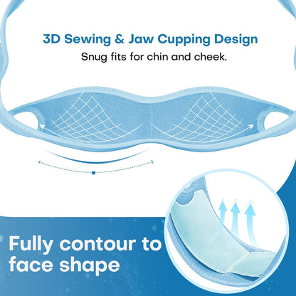 ZNÖCUETÖD 4 Packs Small Gel Ice Packs for Injuries Reusable Compatible with Wisdom Teeth Ice Pack Head Jaw Face Wrap Oral Dental Surgery Recovery