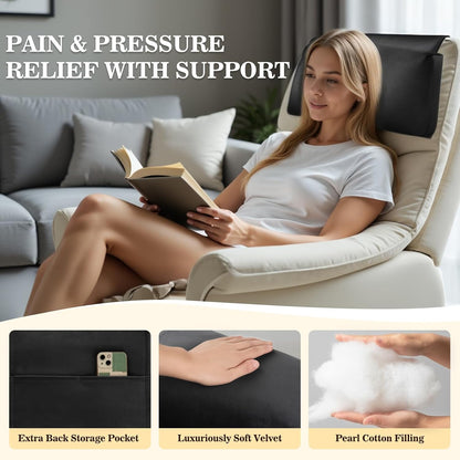 Recliner Headrest Pillow, Adjustable Comfort Neck & Head Support Pillow