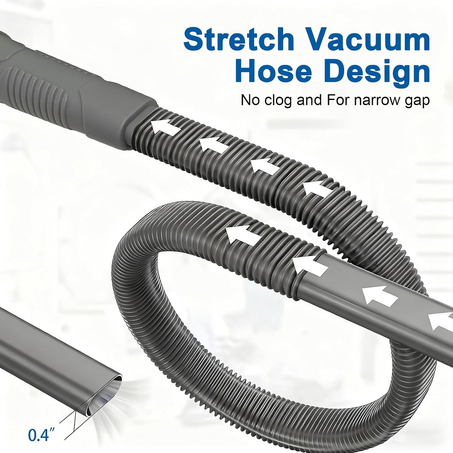 Upgraded Dryer Vent Cleaner Kit: Dryer Lint Vac Attachment, Universal Vacuum Hose Attachment Tool for Lint Removal, Clogged Ducts Deep Cleaning, Quickly Lint Remover